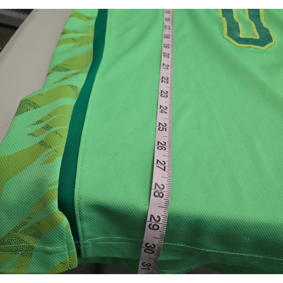 Adidas Mens Notre Dame Jersey Medium Green Fighting Irish Game Issued Basketball - Picture 10 of 10